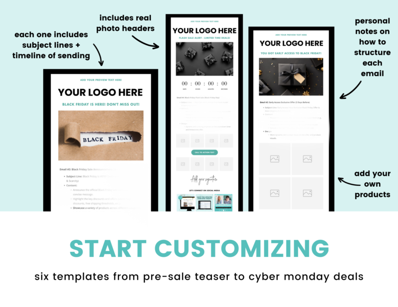 Black Friday Pack - Flodesk Newsletter Templates - Image 2