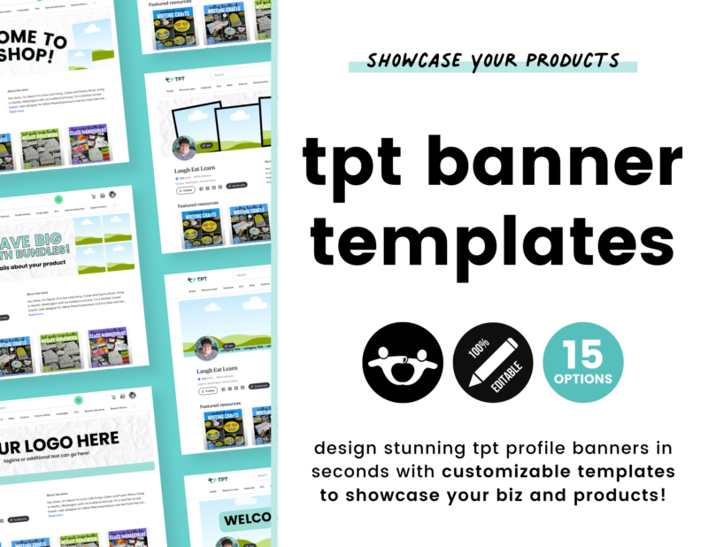 TPT Profile Banner Templates