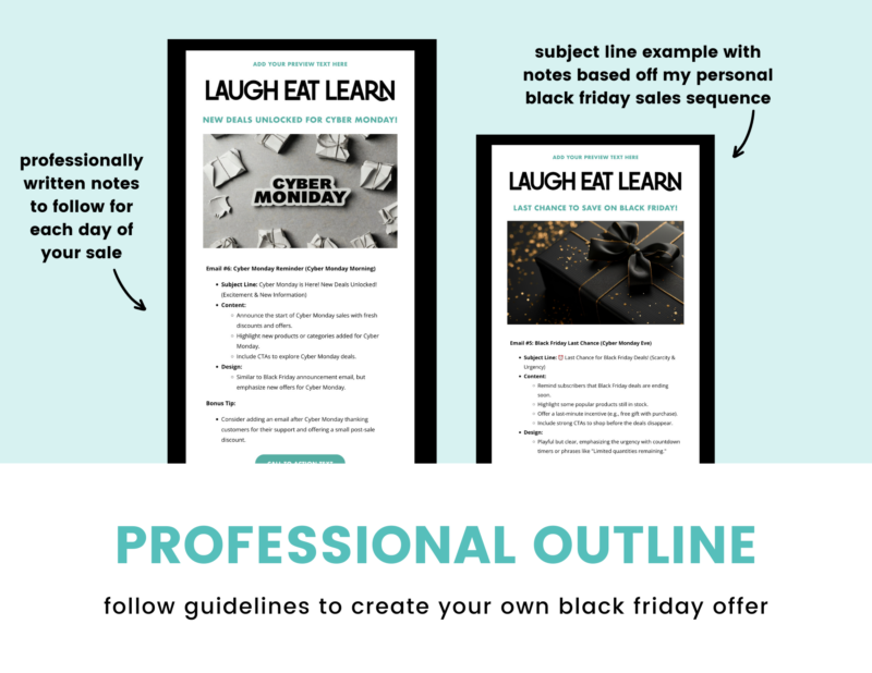 Black Friday Pack - Flodesk Newsletter Templates - Image 3